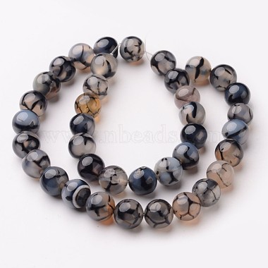 Chapelets de perles veines de dragon en agate naturelle(X-G-D845-03-10mm)-2