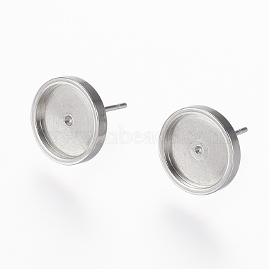 Stainless Steel Color Stainless Steel Stud Earrings