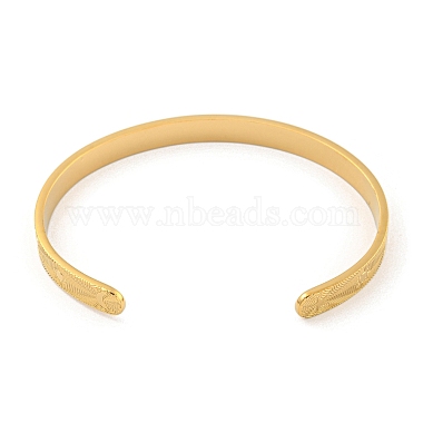 Titanium Steel Open Cuff Bangles for Women(BJEW-G708-01A-G)-3