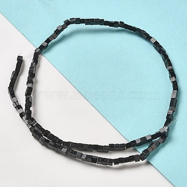 Natural Black Onyx(Dyed & Heated) Beads Strands(G-B064-A25)-2