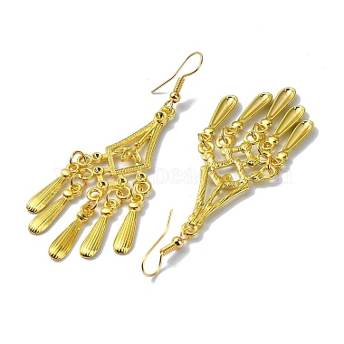 Golden Alloy Chandelier Earrings(EJEW-D092-03B-G)-2