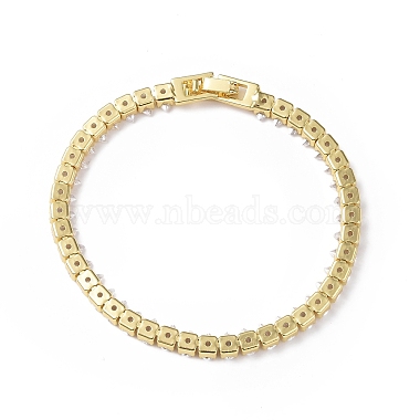 Cubic Zirconia Tennis Bracelet(BJEW-L652-24G-02)-2