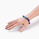 Synthetic Turquoise(Dyed) Beads Kids Stretch Bracelets(BJEW-JB03889)-4
