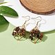 Natural Tiger Eye Chips Dangle Earrings(EJEW-JE05726-03)-2