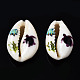 Printed Natural Cowrie Shell Beads(SSHEL-N032-28)-2