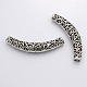 Tibetan Style Alloy Hollow Curved Tube Beads(TIBEB-S002-AS-NR)-1