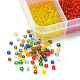 100G 10 Colors 8/0 Glass Seed Beads(SEED-YW0002-40)-2