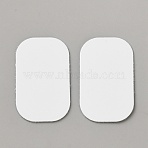 Sublimation Aluminium Blanks Hang Tag, for Transfer Heat Press Printing Crafts, Rectangle, Raw(Unplated), 37x23x0.5mm(FIND-WH0365-037)