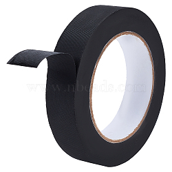 Nylon Adhesive Tape, Bag Shoe Bookbinding Repair Tape, Black, 24~25.5x0.2mm, 45m/roll(TOOL-WH0134-84)