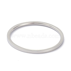 Non-Tarnish 1mm Polished Plain Dome Finger Ring for Girl Women, 304 Stainless Steel Ring, Stainless Steel Color, US Size 8(18.1mm)(RJEW-C012-02E-P)