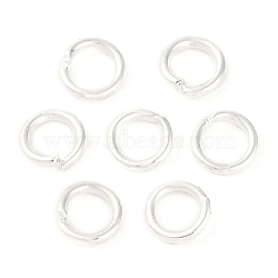 Brass Jump Rings, Open Jump Rings, 925 Sterling Silver Plated, 4x0.7mm, Inner Diameter: 2.5mm, about: 2200pcs/100g(KK-N254-45A-S)