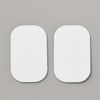 Sublimation Aluminium Blanks Hang Tag, for Transfer Heat Press Printing Crafts, Rectangle, Raw(Unplated), 37x23x0.5mm