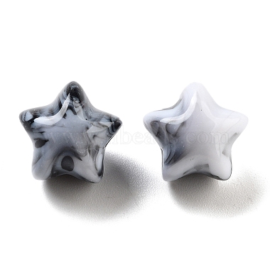 Black Star Acrylic Beads