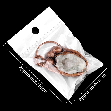 Natural Druzy Agate Pendants(PW-WGF8F92-01)-4