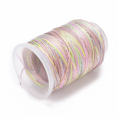 5 Rolls 12-Ply Segment Dyed Polyester Cords(WCOR-P001-01B-017)-2