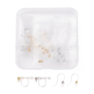 Unicraftale 10 Pairs Plastic Clip-on Earring Findings, with Plastic
