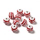 Independence Day Theme Printed Natural Wooden Beads(WOOD-L020-B03)-1