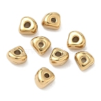 304 Stainless Steel Beads, Triangle, Ion Plating(IP), Real 18K Gold Plated, 5x5.5x3.5mm, Hole: 1.4mm(STAS-Z178-06G)