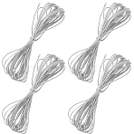 20M Round Elastic Nylon Cord, for Hair Ties Accessories, Silver, 1mm, about 5.47 Yards(5m)/Bundle(OCOR-CN0001-01B)