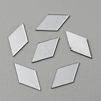 Plastic Mirror Wall Stickers, Self Adhesive Mirror Tiles, for Home Living Room Bedroom Decoration, Rhombus, Silver, 23.5x12.5x0.9mm, 100pcs/bag(KY-WH0036-76)
