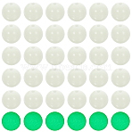 100Pcs Synthetic Luminous Stone Beads Strands, Round, Honeydew, 8mm, Hole: 1mm(G-SP0001-44B)
