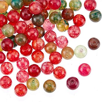 2 Strands Natural Tourmaline Beads Strands, Round, Dyed, 8mm, Hole: 1mm, about 48pcs/strand, 14.9''(37.85cm)