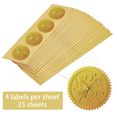 Self Adhesive Gold Foil Embossed Stickers(DIY-WH0211-359)-3