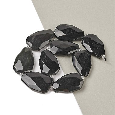 Natural Obsidian Beads Strands(G-P548-B01-01)-2