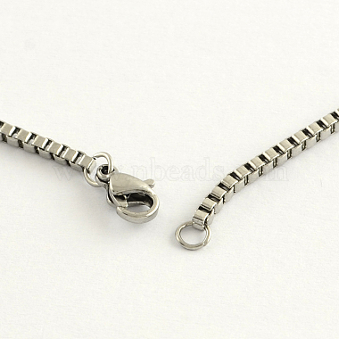 304 Stainless Steel Box Chain Necklaces(NJEW-R223-02)-3
