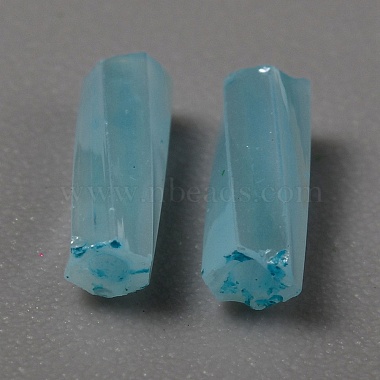 Opaque Colours Glass Twist Bugle Beads(GLAA-WH0039-08H)-2