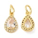 Rack Plating Brass Micro Pave Clear Cubic Zirconia Charms(KK-Z026-10G)-1