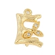 Brass Crystal Rhinestone Letter Links Connector Charms(KK-S395-06G-E)-1