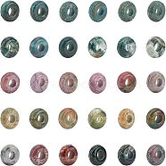 Natural Indian Agate European Beads, Large Hole Beads, Rondelle, 10x4.5mm, Hole: 4mm, 30pcs/box(G-NB0001-68)