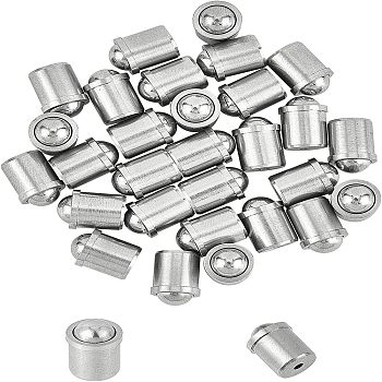 Unicraftale 304 Stainless Steel Positioning Beads, Screw Ball Point Spring Plunger, Stainless Steel Color, 8.5x6.5mm, Hole: 1.2mm, 30pcs/box