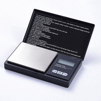 Weigh Gram Scale Digital Pocket Scale, 100g/0.01g, Digital Grams Scale, Food Scale, Jewelry Scale, without Battery, Black, 128.5x77x19.5mm
