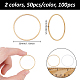 100Pcs 2 Colors Brass Linking Rings(KK-GA0002-14)-2