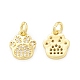 Rack Plating Brass Micro Pave Clear Cubic Zirconia Charms(KK-C011-58G)-1