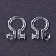 Eco-Friendly Plastic Clip-on Earring Findings(X-KY-P005-02)-2