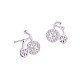 Boucles d'oreilles en laiton zircon cubique micro pavé clair(EJEW-BB61226-A)-1