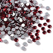 Glass Flat Back Rhinestone, Grade A, Back Plated, Faceted, Half Round, Siam, SS6, 1.9~2mm, 1440pcs/bag(RGLA-C002-SS6-208)