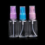 30ml PP Plastic Pressing Spray Bottle, Makeup Tools, Random Single Color or Random Mixed Color, 3x9.5~10cm, 30ml/bottle(MRMJ-F006-12)