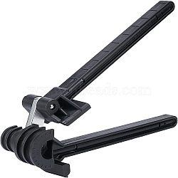 180 Degree Iron Pipe Bending Tool, Rectangle, Black, 35x2~6x2~8.5cm(TOOL-WH0140-07)