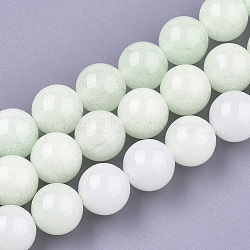 Synthetic Luminous Stone Beads Strands, Round, Honeydew, 10mm, Hole: 1mm, about 40pcs/strand, 14.7 inch(G-S200-08)