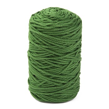 Cotton String Threads, for DIY Crafts, Gift Wrapping and Jewelry Making, Lime Green, 3mm, about 150m/roll