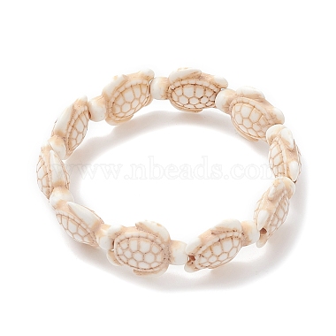Creamy White Synthetic Turquoise Bracelets