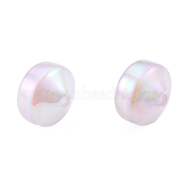 Rainbow Iridescent Plating Acrylic Beads(OACR-N010-056)-5