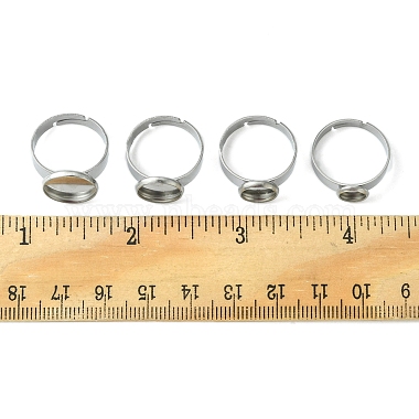 24 個 4 サイズ調整可能 304 ステンレス鋼製指輪コンポーネント(STAS-FS0001-38)-6