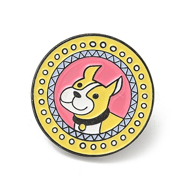 Colorful Dog Alloy+Enamel Enamel Pins