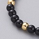 Natural Black Agate(Dyed) Stretch Charm Bracelets(BJEW-JB04849-01)-4