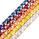 Electroplate Opaque Solid Color Glass Beads Strands(EGLA-N002-42)-1